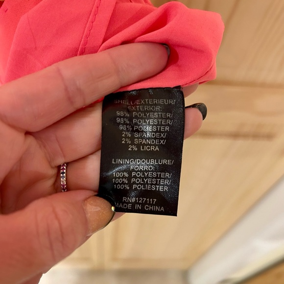 Badgley Mischka Coral Mini Dress - Picture 7 of 7